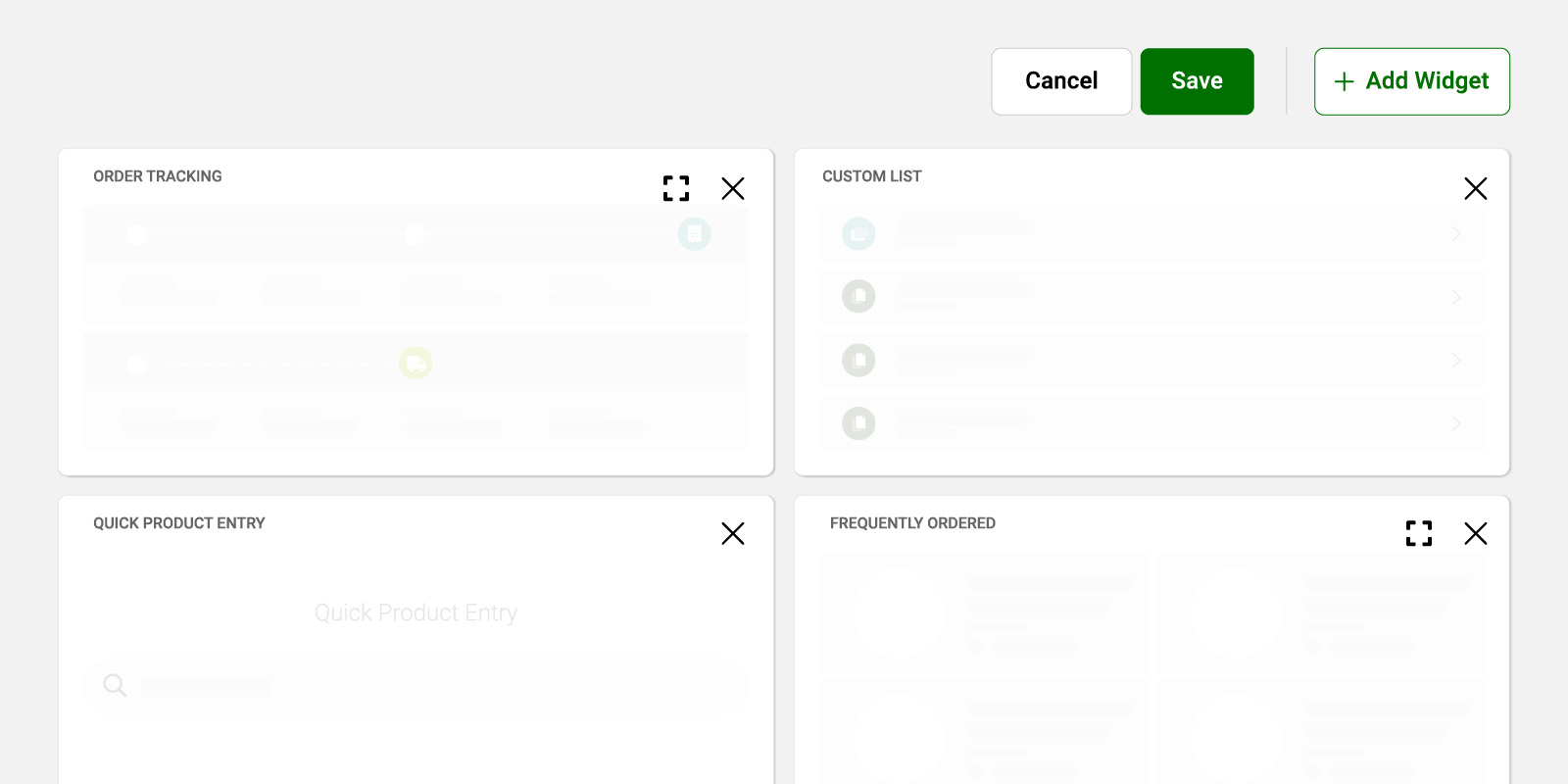 Dashboard workflow