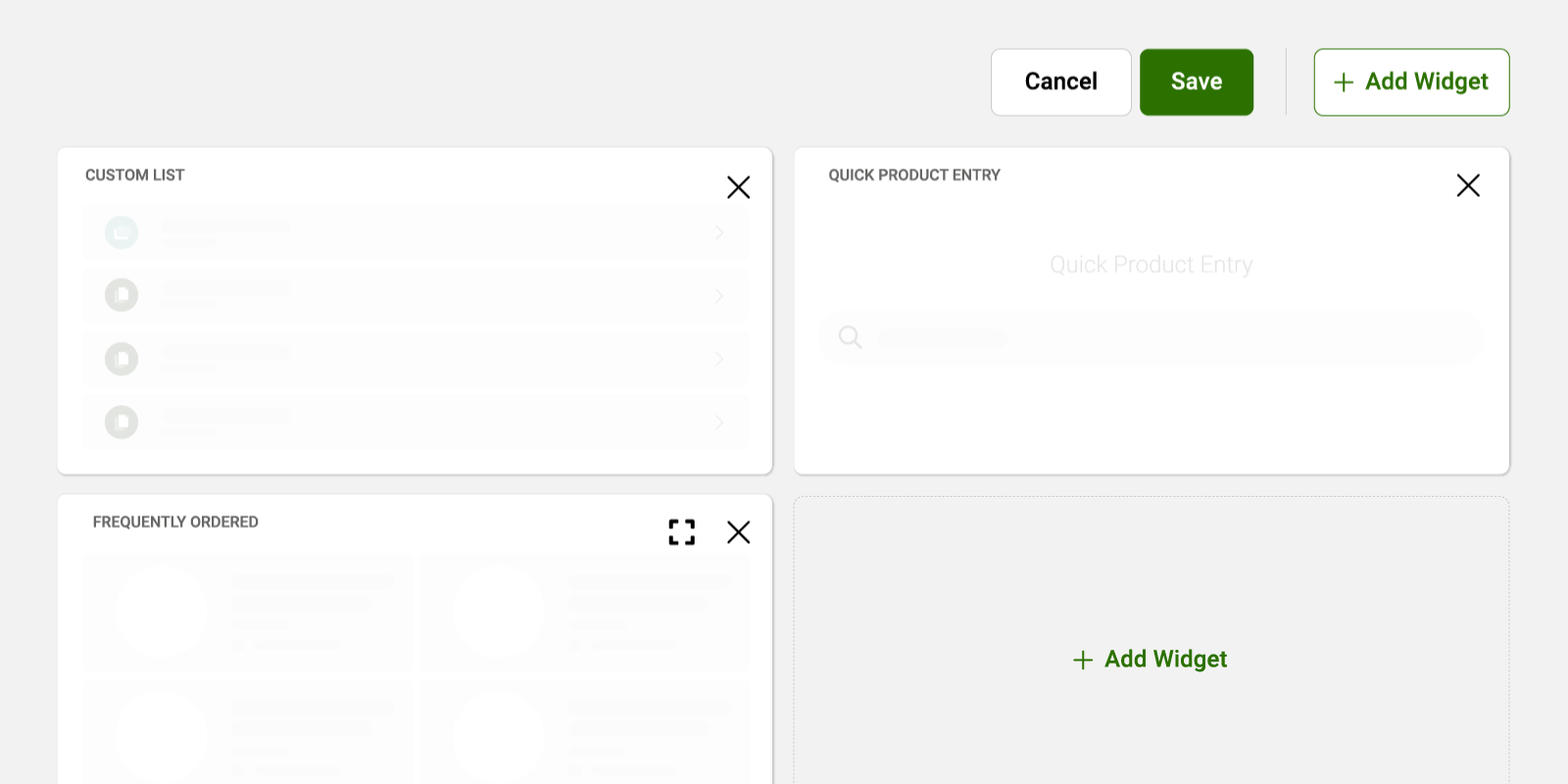 Dashboard workflow