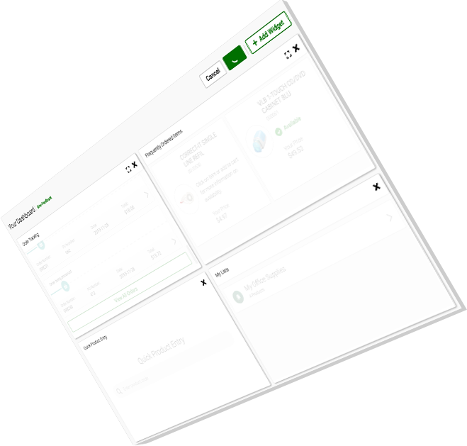 Grand & Toy Dashboard screen